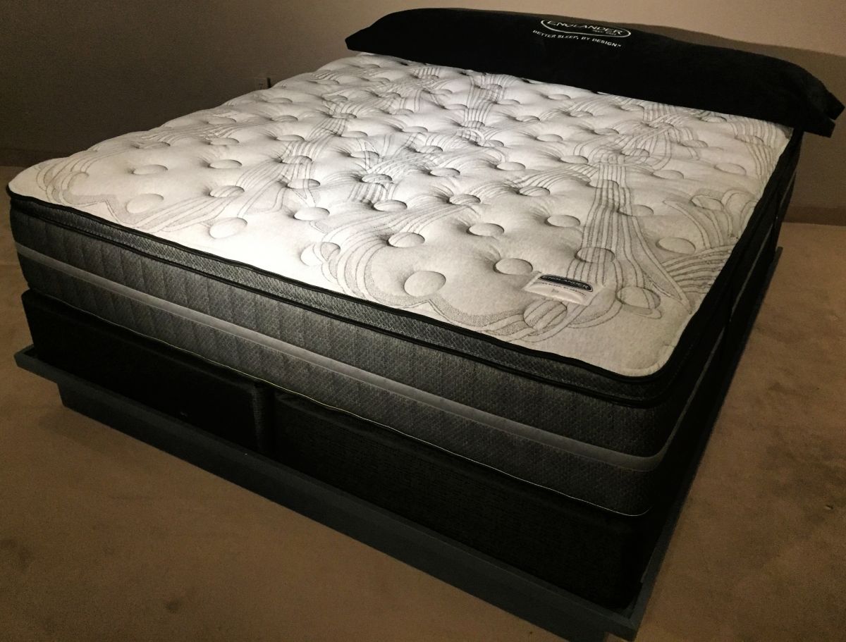 englander kings size pillow top mattress black